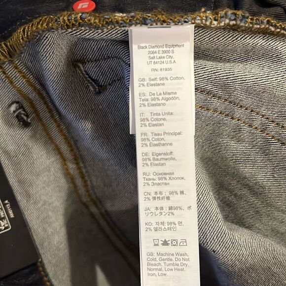 Black Diamond Equipment Slim fit 30x32 Jeans - Picture 8 of 8